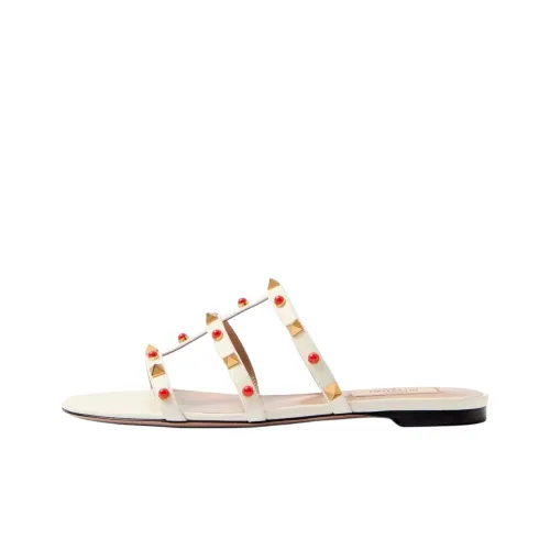 Valentino Rockstud Слипоны Женские Белые