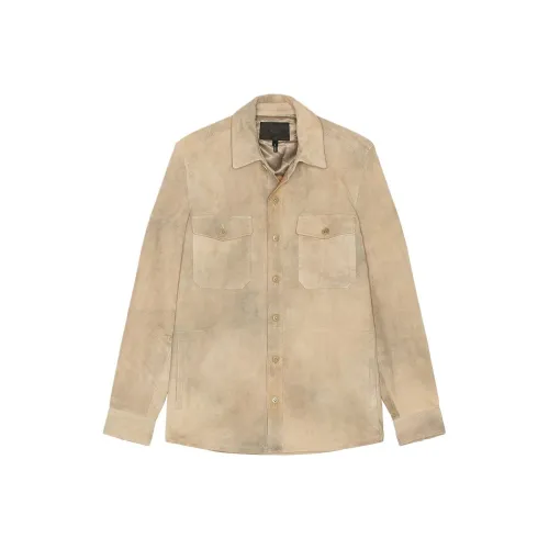 PAIGE Хаки Мужские Кожаные Куртки