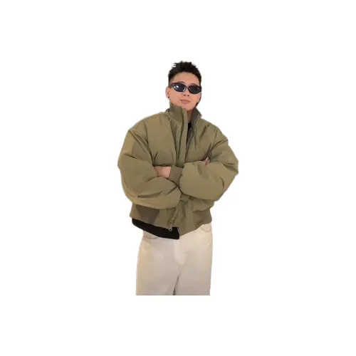 PVPVPV Армейский зеленый утепленный унисекс пуховик