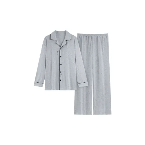 MADALLO Light Gray Men's Pajama Sets