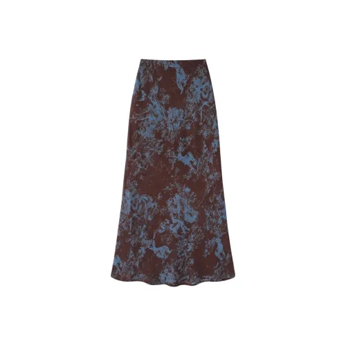 UYH Черника Шоколад Женские Повседневные Длинные Юбки