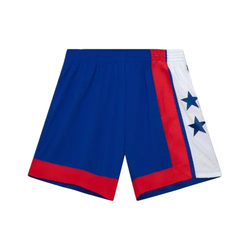 MITCHELL NESS Swingman New York Nets 1973 Blue Orts Баскетбольные шорты Унисекс