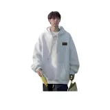 Белый с капюшоном, флисовая подкладка (логотип RUNIE на груди)