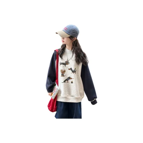 Lanza Повседневный свитшот Зимний Фотиния Серый Темно-синий Подростки