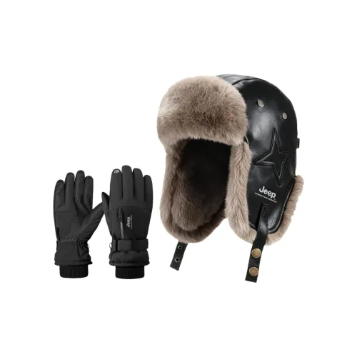 Jeep PU кожа шапки-ушанки унисекс