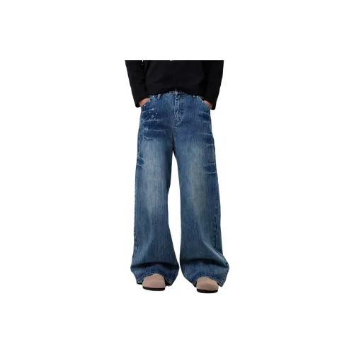 TREND ST Blue Unisex Jeans TREND ST Синий Унисекс Джинсы