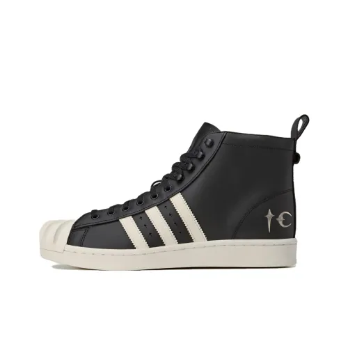 THUG CLUB x Adidas Originals SUPERSTAR Скейтборд Кроссовки Унисекс Черный