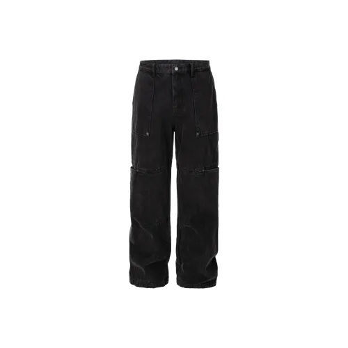 FIRE 2 COLD EGO Выцветший черный Мужские Джинсы