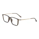 Холодный чай Коричневая рамка + защита от синего света, 0 диоптрий, меняющий цвет [Серый, Чай, Синий, Фиолетовый, Розовый, Апельсин] Записка Цвет