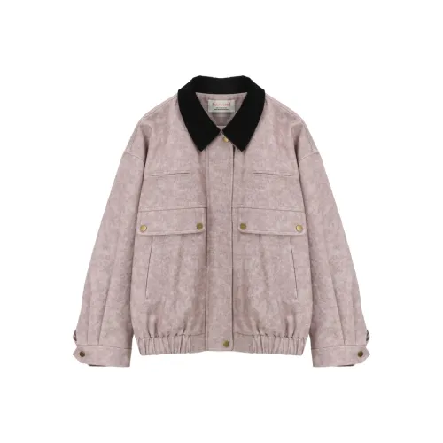 MISHOW Розовый Фиолетовый Пальто Женское Короткое Пальто