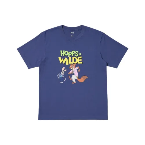 UNIQLO x FENGKUANGDONGWUCHENG LIANMINGKUAN Zootopia Коллаборация Fw25 T-рубашка Мужская