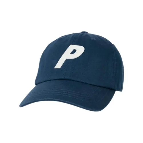 PALACE Washed Cotton Twill Caps Unisex Marine Blue