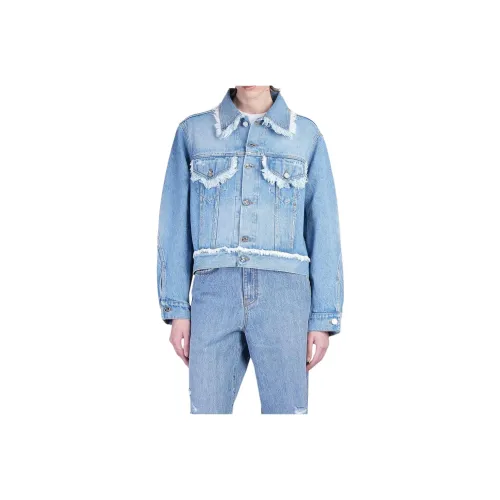 SEFR Blue Women's Denim Jackets SEFR Синий Женские Джинсовые Куртки