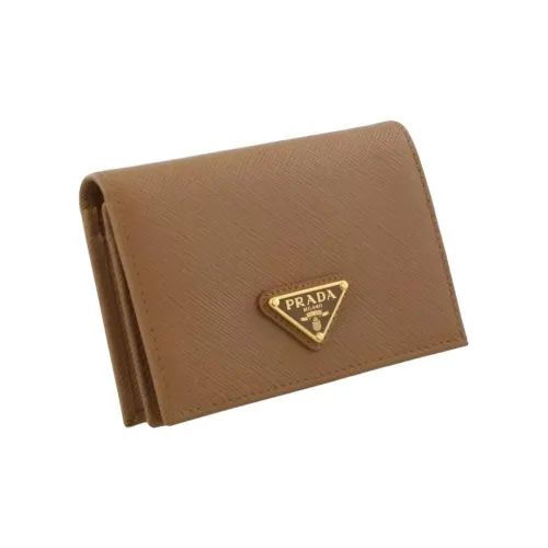 PRADA Кожа Кошелек Женские Коричневый