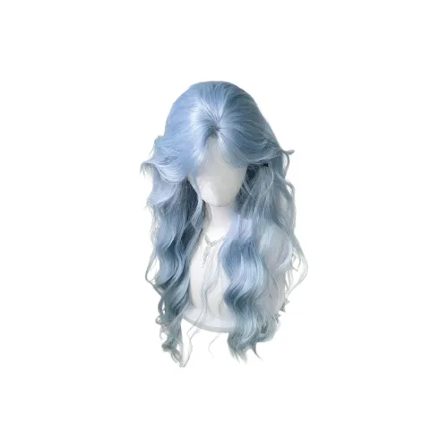 UMIFFA Sea Goddess Парики Forehead Lace Mint Ice Long Curl Волосы