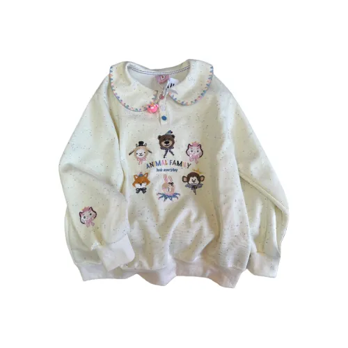 ECONICE Экрю Женские Свитшоты