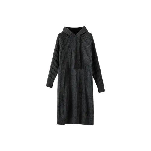 Late White Длинное платье с длинными рукавами женское