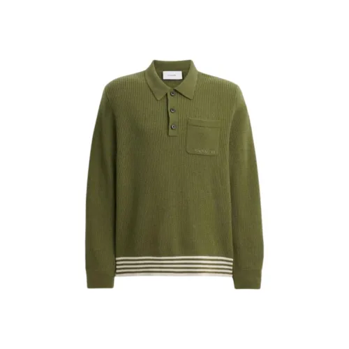 COACH Оливково-зеленый Мужские Свитера
