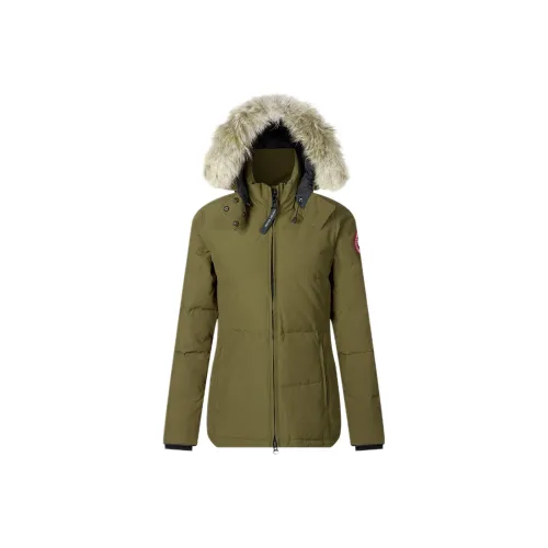 Canada Goose Chelsea Series Пуховик PARKA Пальто Зимний Женские Армейский зеленый