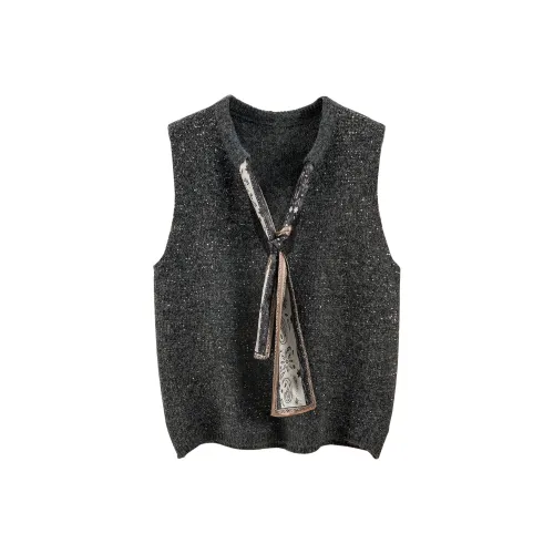 TOUCH Черный Серый Цвет Женские Жилеты