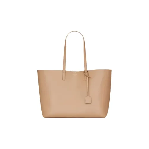 SAINT LAURENT Телячья кожа Тоут Сумка Сумка для покупок Сумка Женская Бежевая