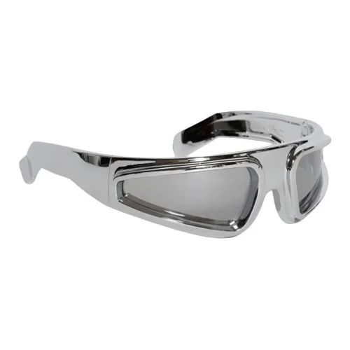 RICK OWENS RO Нейлон Нерегулярная форма Солнцезащитные очки Мужской Серебряный