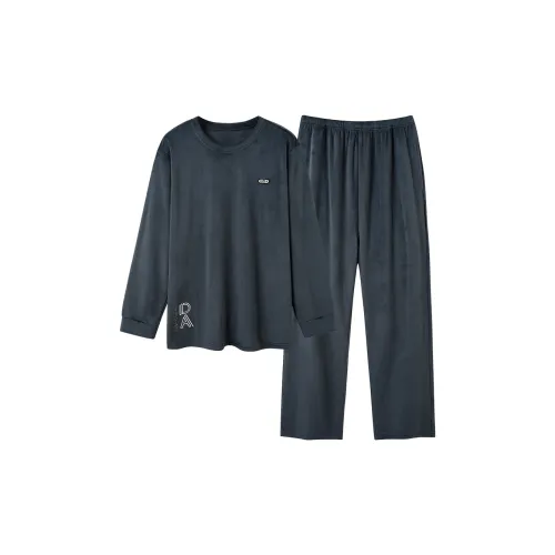 H YXIANG 2025 Осенне-зимний комплект домашней одежды пижама мужская Glamor