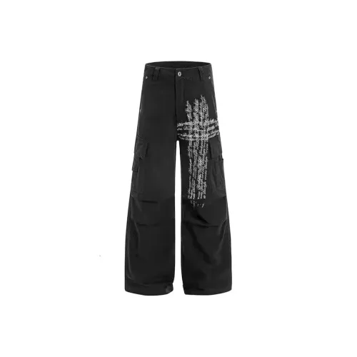 PWUE Черные Унисекс Джинсы