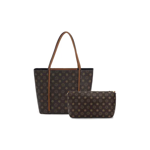 ROSEDAWN ПУ (полиуретан) Сумка Стандартная Женская Монограмма Желтый Монограмма Коричневый