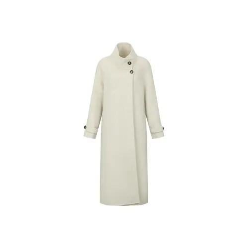 URBAN REVIVO Светлый хаки Женское пальто