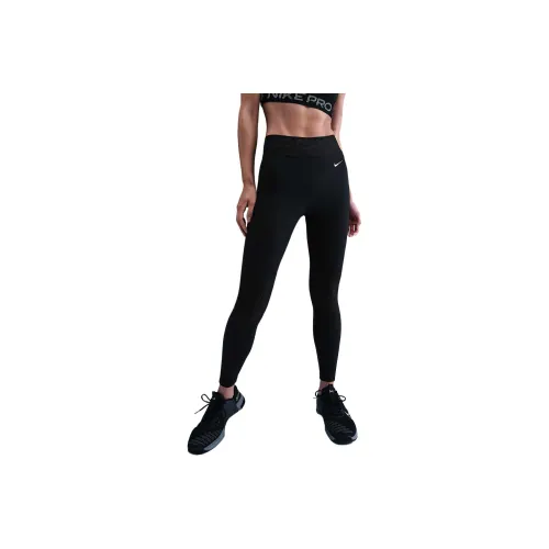 Nike Pro Черные Женские Спортивные Брюки