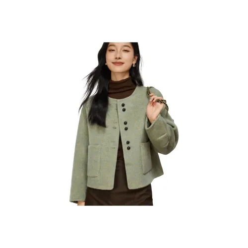 VICTORIA VERA Зеленое Женское Пальто