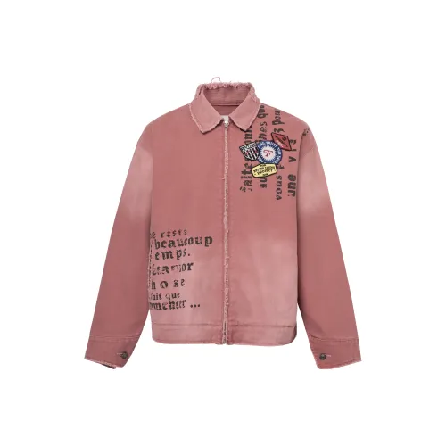 FIRE 2 COLD EGO Потертый Красный Унисекс Куртки