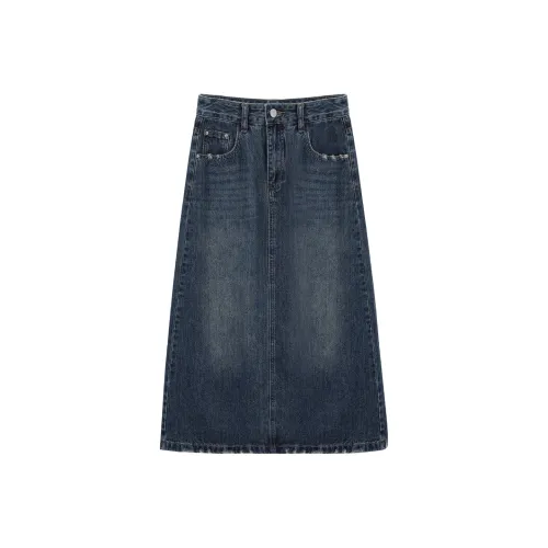 Another Alley Деним Длинная Юбка Женская
