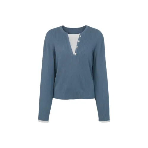 CPYT Белый+Синий Женские Свитера