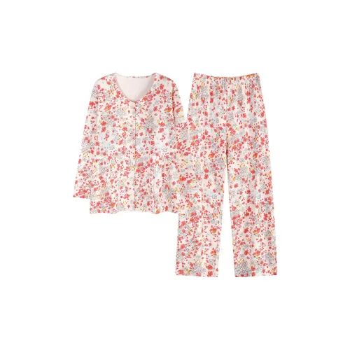 FENTENGCARE Персик Женские Пижамные Комплекты