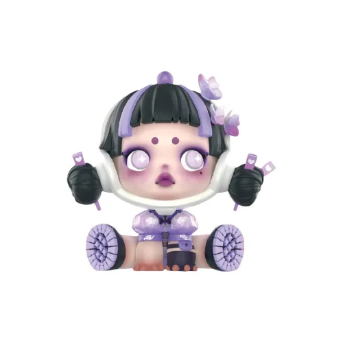 POP MART Skullpanda Miss Butterfly Прозрачный Blind Box с карточкой 100% 6,5 см