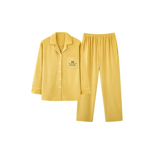 H YXIANG 2025 Осенне-зимние Женские Термические Пижамы Женские Delicate Устойчивые к Потере Изоляции