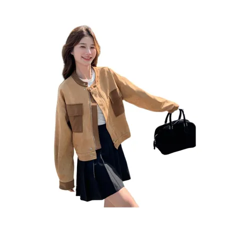 GUOZHEN Кофе Женские Куртки