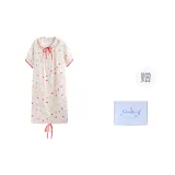 Multicolor Polka Dot Short-Sleeved Nightshirt Plaid Box  
Многоцветный Гороховый узор Короткий рукав Ночная сорочка Клетка Коробка