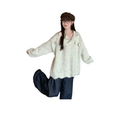 GUOZHEN Миндаль Женская Трикотаж