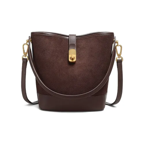 VINEY Коровья кожа Сумка Обычный Женские Кофе