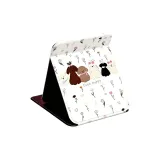 Милый щенок - белый [цветочный дизайн]