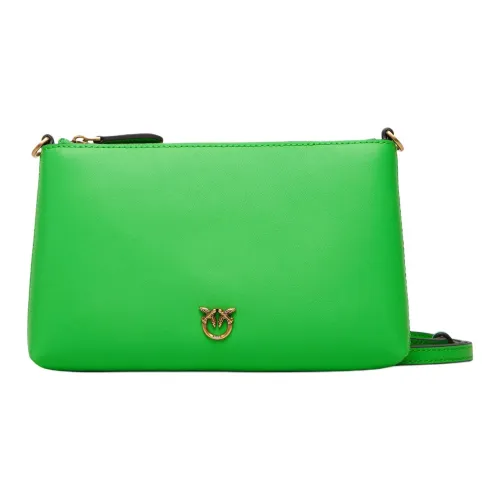 PINKO Клатч из коровьей кожи унисекс зеленый