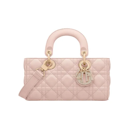 DIOR LADY D Joy Lambskin Сумка Lady Dior Сумка Маленькая Женская Розовая