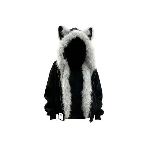 BLACK AT Черный Унисекс Куртки