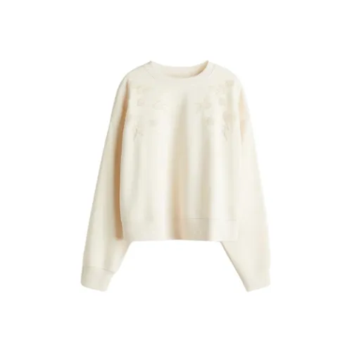 H M Кремовые Женские Свитшоты