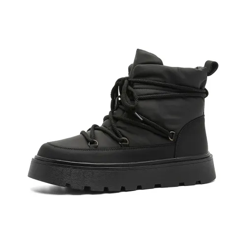 MPZY Амортизация Покрытие Короткие Снежные Ботинки Унисекс Черный
