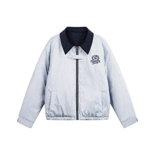 GUOZHEN Темно-синий Двусторонний Женский Куртки