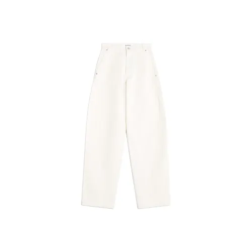 Maison Kitsune Белый Женские Джинсы